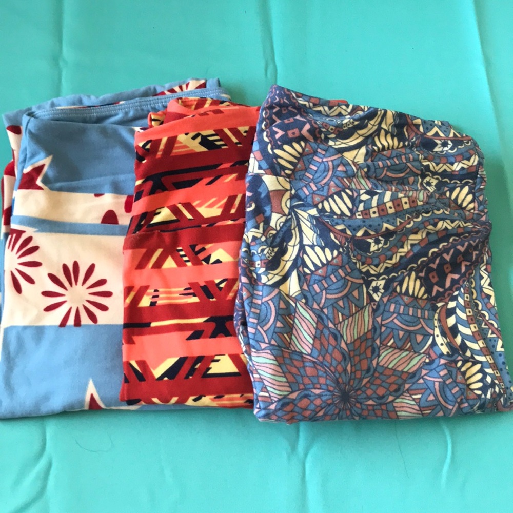 NWOT! Lula Roe Leggings OS Set#28